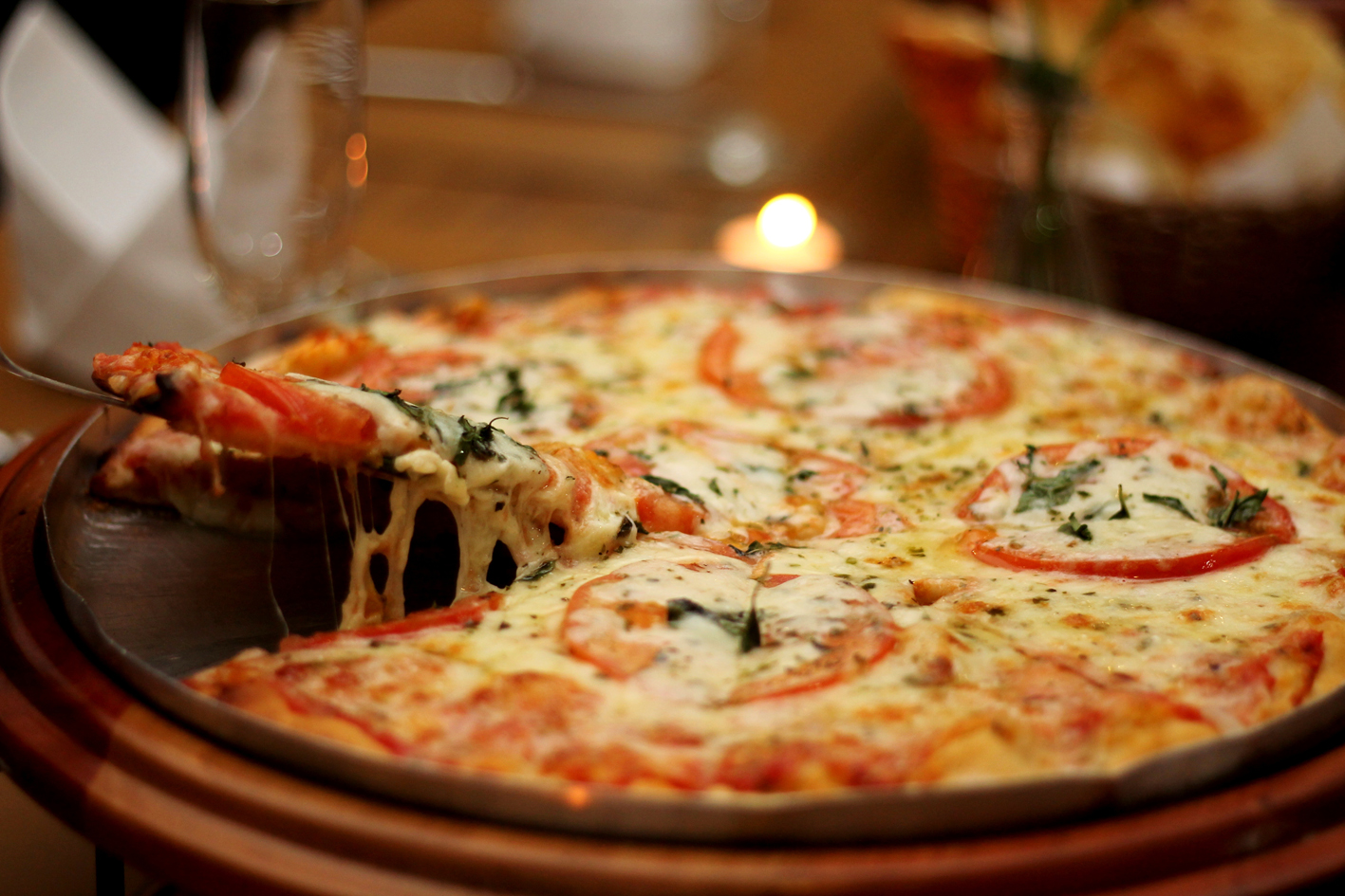 uma deliciosa pizza de Margherita